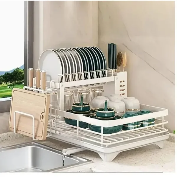 Double-Tier Extendable Dish Dryer