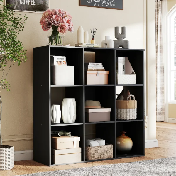 Cube Storage Organizer Wooden Shelf