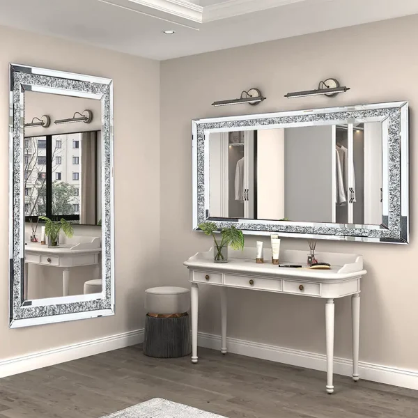 Large Rhinestone Vanity Mirrors