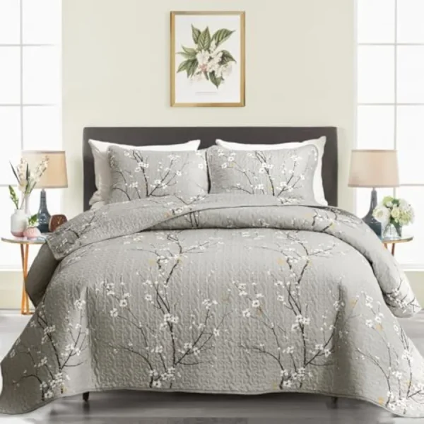 3 Pcs Reversible Quilt Set King Size